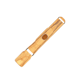 Mancke Lip Plate African Olive piccolo hovedstykke – 14K Gold / 9K Gold