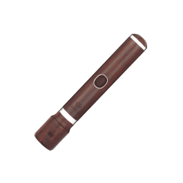 Mancke Straight Rosewood piccolo hovedstykke – Platinum / 9K Gold